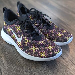 Floral Nikes, Women's size 9